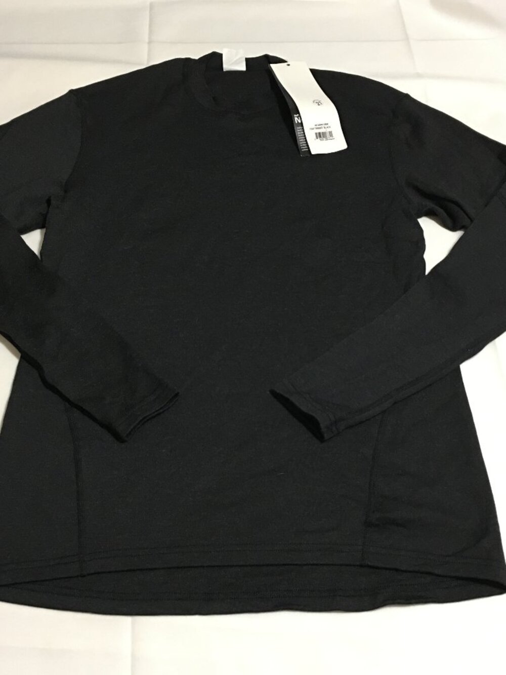 Massif FR Flame Resistant HotJohns Crew Long Sleeve Shirt Black Medium NWT